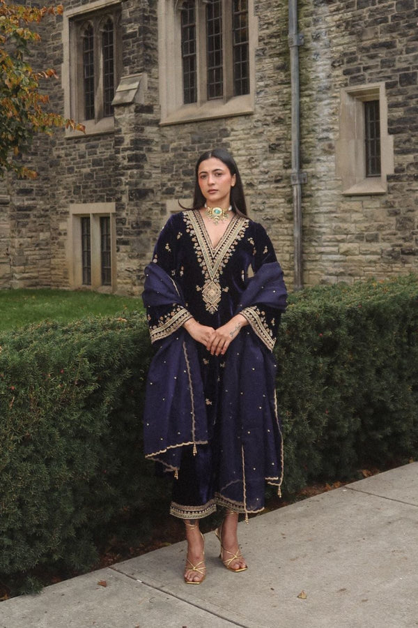 Royal Velvet Embroidered Suit Collection