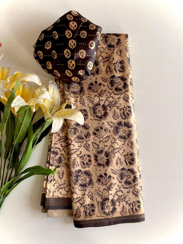 Adorable Dolla Viscose Cream Color Saree