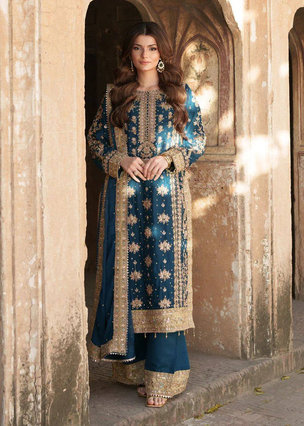Graceful Georgette Blue Color Salwar Suit