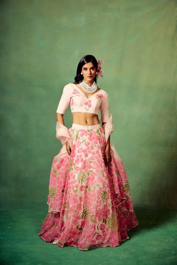 Function Wear Digital Print Multi Color Lehenga Choli