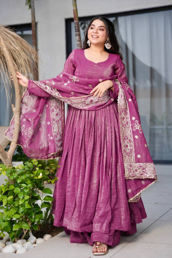 Rakhi Special Onion Color Ravishing Sharara Suit