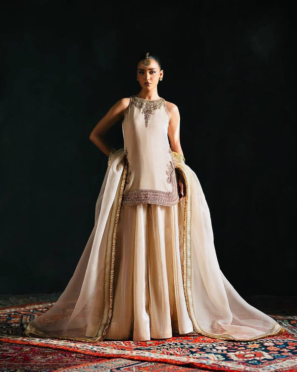 Sequences Work Off White Color Marvelous Palazzo Suit